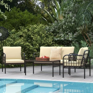4 PCS Patio Bistro Set